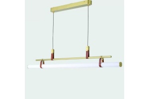 Подвесной светильник iLedex Zoom 9498P-46W-3000K GL-BR-WH