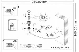 Прожектор светодиодный Eglo Faedo 3 20W 97456 - 2