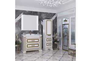 Тумба с раковиной Opadiris Оникс 100 золото - 2