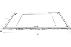 Подстолье Armadi Art Lucido 80 золото - 3