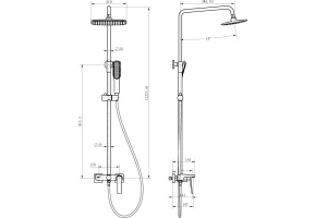 Душевая стойка Boheme Venturo 378-B - 2