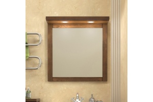 Зеркало Opadiris Мираж 80 светлый орех