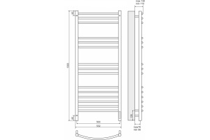 Электрический полотенцесушитель Terminus Классик П15 500x1300 Хром - 3