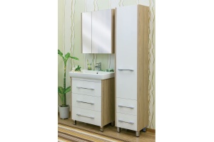 Шкаф-пенал Sanflor Ларго вяз швейцарский, белый R - 2