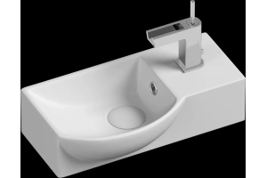 Раковина подвесная Ceramica Nova Element 40х22 белая левая