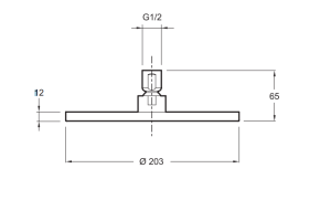 Верхний душ Jacob Delafon Eo E14536-CP - 2