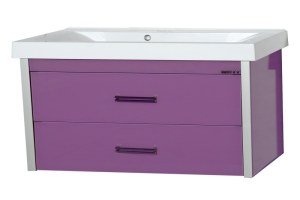 Джулия QVATRO -105 Тумба с 2 ящ. подвесная сиреневая