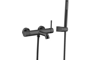 Смеситель Boheme Uno 463-SGM для ванны с душем, shine gun metall