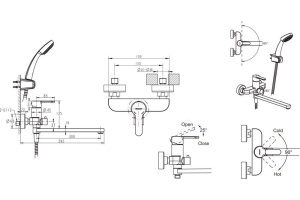 Смеситель Bravat Stream F63783C-LB универсальный - 2