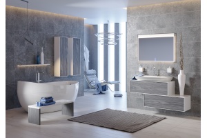 Тумба для комплекта Aqwella 5 stars Genesis 100 миллениум серый - 2