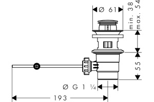 Смеситель Hansgrohe Vernis Shape 71211670 для биде, черный - 3