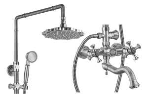Душевая стойка Zorg Antic A 7002DS-SL - 2
