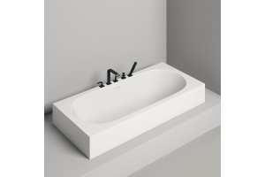 Salini ORNELLA AXIS KIT 180 Встраиваемая ванна 1800х800х600мм, прямоуг. ,мат-л: S-Sense, дон. кл. 