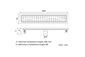 Душевой трап Gappo G86007-3 - 2