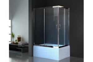 Душевой уголок Royal Bath 120х80 хром стекло прозрачное - 2