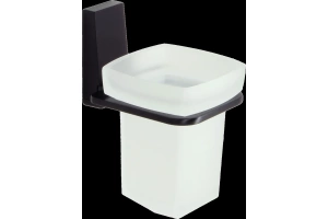 Стакан для зубных щеток Wasserkraft Abens черный матовый