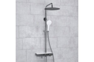 Душевая система WasserKraft 30 с термостатом хром - белый - 2