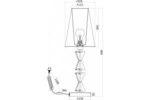 Настольная лампа декоративная Maytoni Florero MOD079TL-01CH - 3
