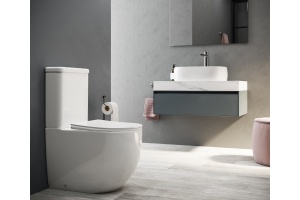 Унитаз-компакт Ceramica Nova Mia CN1801 с микролифтом, безободковый - 2