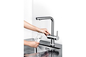 Смеситель Omoikiri Hotaru CH-WH для кухонной мойки - 3