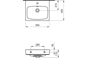 Подвесная раковина Santek Нео (1.WH30.2.185) - 2
