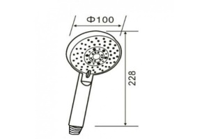 Душевая лейка Agger Splash хром - 3