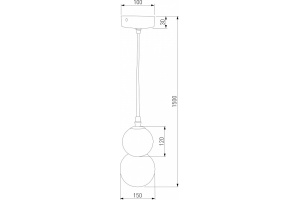 Подвесная люстра Eurosvet Polar 50251/1 LED белый - 2