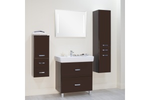 Шкаф-пенал Aquaton Америна 34 темно-коричневый - 3