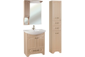 Зеркало-шкаф Bellezza Камелия 65 L светлый лен - 2