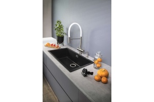 Мойка кухонная Omoikiri Yamakawa 75-U/I графит - 2