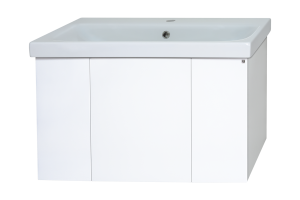 Тумба под раковину Misty Лира 80 белая глянцевая