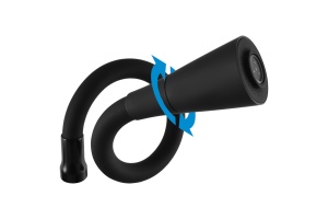 Гибкий излив смесителя Rav Slezak черный матовый - 3