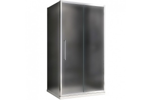 Душевой уголок Abber Schwarzer Diamant 110х70 хром стекло матовое