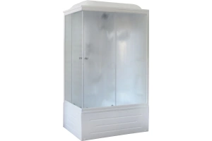 Душевая кабина Royal Bath BP 100x80 R профиль белый стекло матовое 