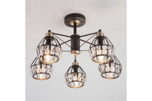 Люстра на штанге Eurosvet Lord 70075/5 черный - 2