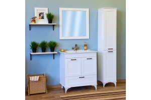 Шкаф-пенал Sanflor Ванесса 2 R напольный, белый - 2