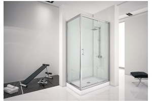 Душевой уголок Aquanet Alfa NAA1131 800х1500х2000 стекло прозрачное, профиль хром - 3