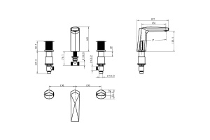 Смеситель для раковины Boheme Venturo черный матовый - 2