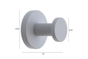 Крючок Boheme Uno черный матовый - 2