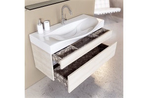 Тумба для комплекта Aqwella 5 stars Бергамо 100 акация - 3