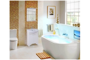 Тумба с раковиной Onika Омега 50 белый  - 3