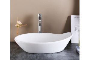 Раковина накладная CeramaLux N 65.5 см белый (9052)