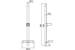 Душевая штанга Iddis  (S316101) - 2