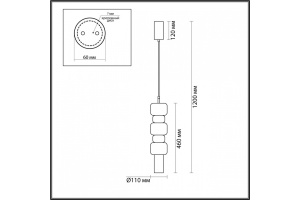 Подвесной светильник Lumion Verona 6504/1A - 3