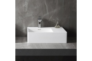 Раковина подвесная Abber Stein 56х38.5 L белый матовый - 2