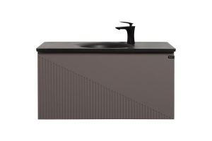 Тумба с раковиной Black&White Universell 90 серая
