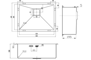 Мойка кухонная Zorg Inox Pvd SZR-5844 bronze - 2