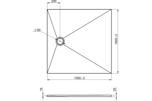 Поддон для душа Jacob Delafon Tolbiac 100х100 белый - 2