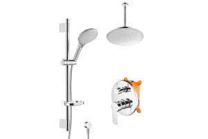 Swedbe Platta Душевой комплект со встроенным смесителем (с монтажным боксом) и верхним душем 5537