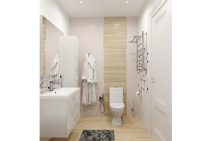 Мебель для ванной DIWO Ростов 80 белая, в современном стиле, российская (гарнитур, комплект) - 3